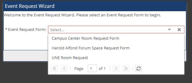How to Request an Event using Ad Astra Navigate to the Astra guest portal (must use Mozilla Firefox or Google Chrome) (https://astra.une.