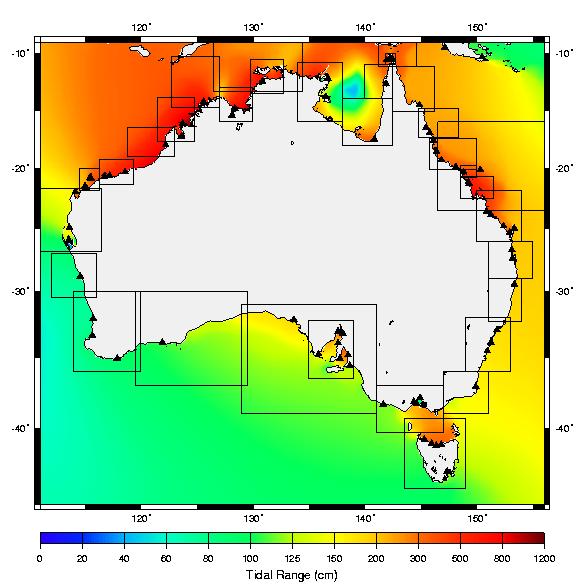 Tides Resource in Australia Australian Tidal Ranges, From Australian Government Bureau