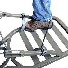 The seat climber and platform MUST BE attached to each other with the backpack strap / tether strap, as shown in Figure 18. Figure 20 Figure 21 Part 2. Climbing With Your New Stand. Step 1.