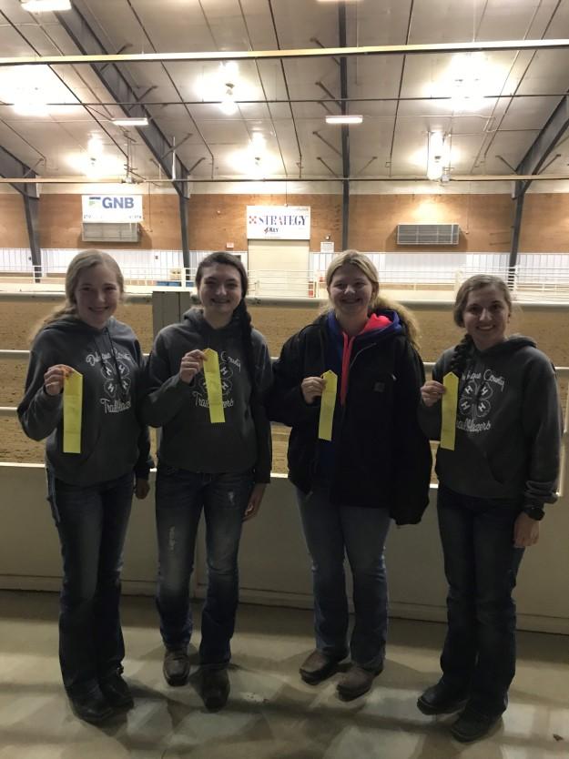 Placing and 5th for High Team Overall for Horse Judging and 4th Place