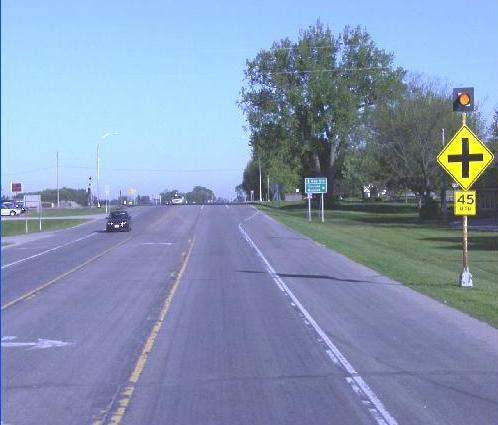 2002 (Summer) o Flashing beacons on advance warning Intersection Ahead signs at USTH 14 & Minnesota Trunk Highway (MNTH) 111/County State Aid