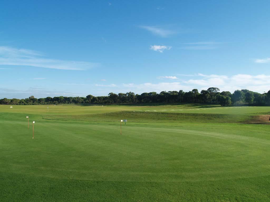 COMPLETE PRACTICES FACILITIES: large driving range over 270 m long and