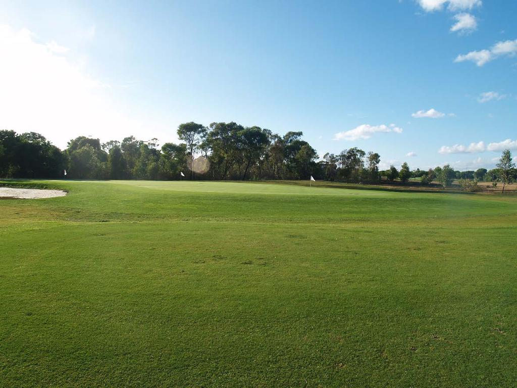 The short game area includes 3 different greens, putting, chipping and