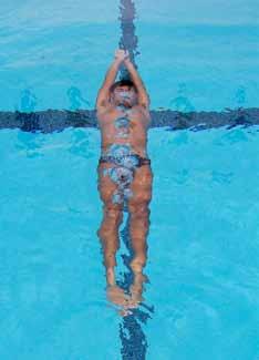 This teaches correct body position for freestyle stroke. 8. Streamline on back 11.