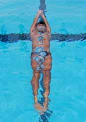 Coach should demonstrate to athlete that when they are on their back, their face is out of the water and they can breath. 10. Flutter kick a.