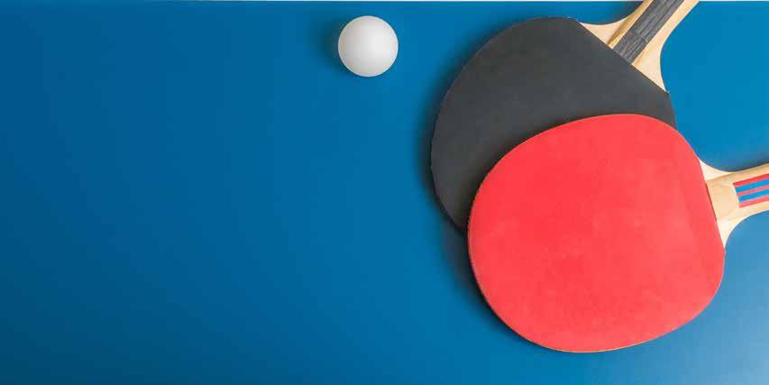 PAVILION Rec Sports MEMBERS ONLY I 2018 FREE DROP-IN PLAY TABLE TENNIS We make it easy to join the fun, providing necessary equipment and offering tables for every skill