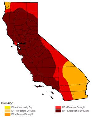 Status of the Drought in California as of October 14, 2014 http://www.washingtonpost.