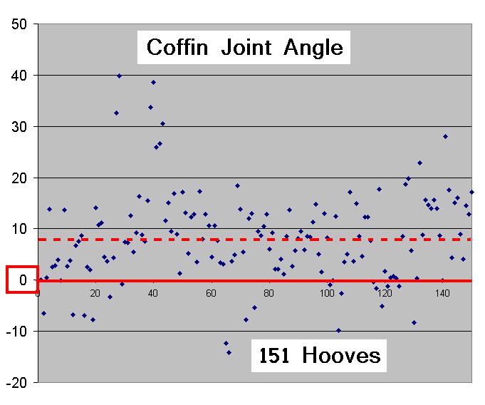 Figure 5 The average coffin-joint angle was 8.