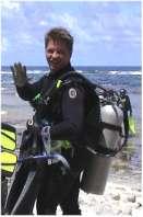 John Pennington, and Carrie West helped introduce the young ladies to the world of scuba.