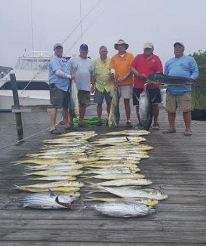 Saltwater Fishing News Continued Bob Burstein, Bob Stuhlman, Mike Anderson, Larry Regula, Jerry Mariano and myself had planned a Tuna trip out of Pirates Cove Manteo fishing on board Russ Kostinas'
