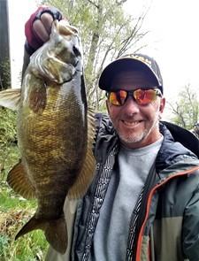 Smallmouth bass have been on a feeding frenzy in flowing water this past week, and we can only hope the bite continues