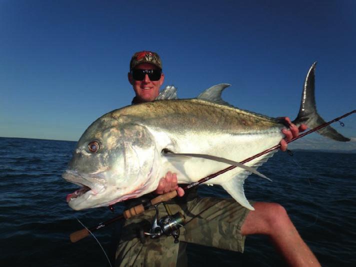 A variety of trevally species are available, with large trevally often turning up in inshore waters.