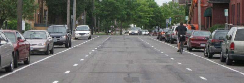 Advisory Bike Lanes Separates bike from vehicle traffic Applicable on