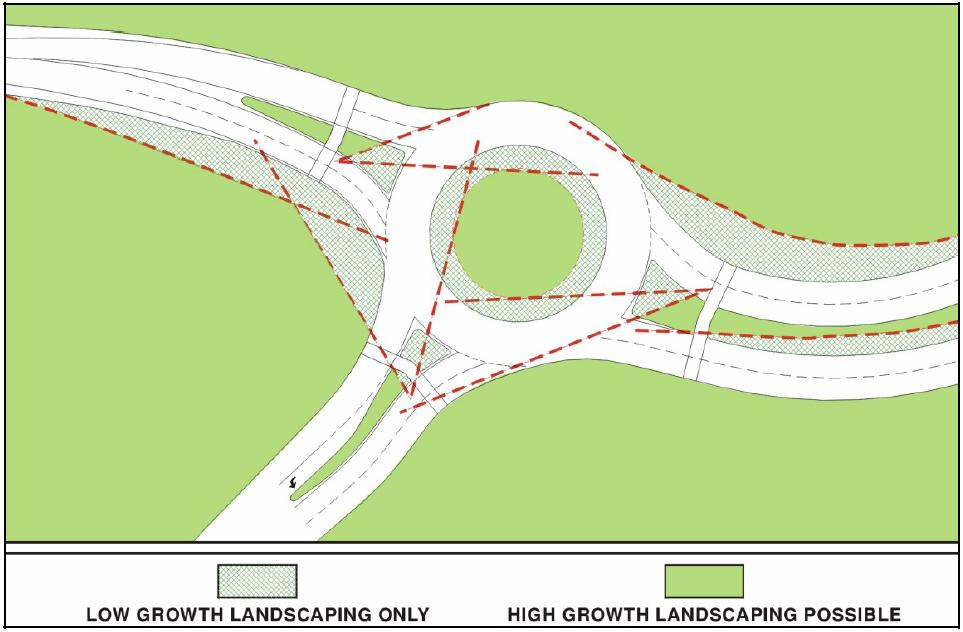 Figure 4-2 Sight Distance Diagram Bicycle and Pedestrian Accommodations All roundabouts in Kane County shall accommodate pedestrians across all legs of the roundabout.