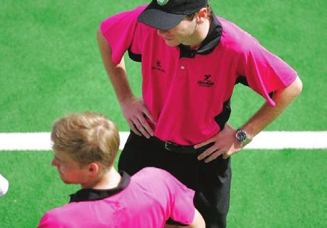 During the Game The focus for a developing umpire in this format is positioning and playing advantage where possible.