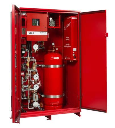 (System shown is a self contained unit) FireFlex N 2 Blast description The FIREFLEX N2 Blast integrated system consists of an integrated single interlock Electric release preaction automatic