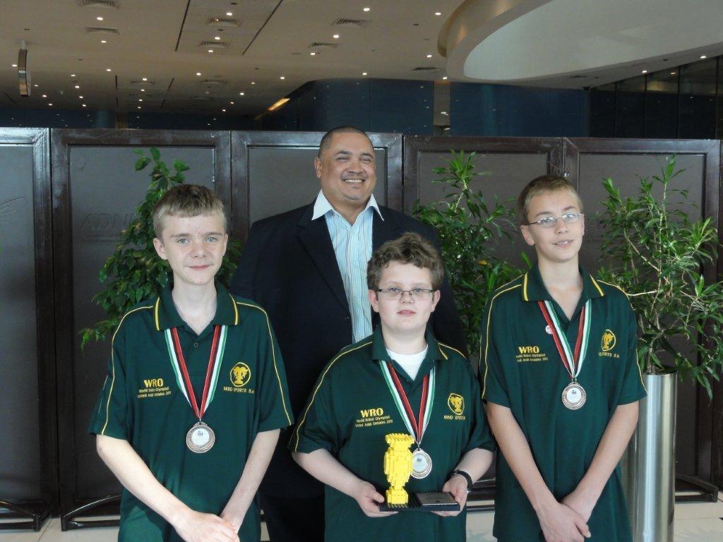 They received SA's first ever award at a WRO Championship. They were placed 8th in the High School Open Category.