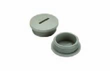 Sealing plugs Sealing plugs - Plastic able entries Plastic sealing plug with cross-head is used to seal surplus threaded holes and to maintain the IP protection degree.