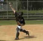 replace the feet and throw to the first baseman