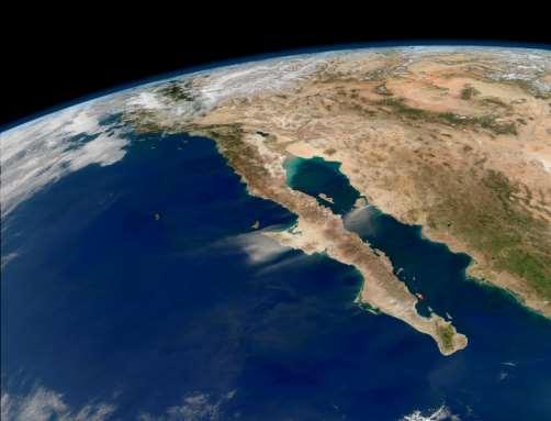 Photo of Baja California, Mexico NASA s Earth Observatory Location of El Pardito shown in red, take a closer look His home, an island named El Pardito, is almost 45 nautical miles northeast of the