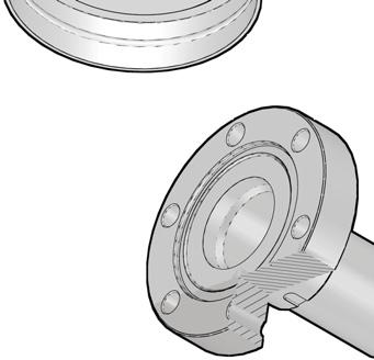 When making a CF flange connection, it may be advantageous to