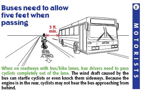 The Warrington Educational Campaign outlines the difficulties cyclists face when riding on shared routes (Figure 12: Warrington Educational Campaign).