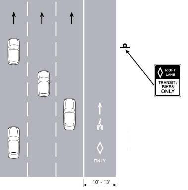 Design Treatments: Shared dedicated bus/bike lanes Shared bike/bus lanes can be found in Vancouver (BC), Madison (WI), Toronto, Philadelphia, and Berlin.