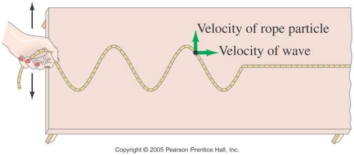 Wave Motion A wave travels along its medium,