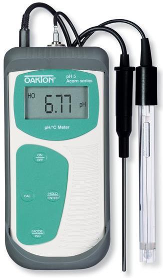 Oakton Acorn ph 5 and 5+ Meter WAV volunteers currently use one of three different ph meters: 1. ph 5 (original software and original outside casing) 2.