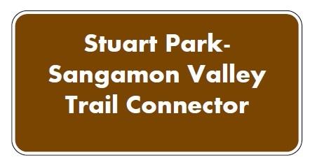 Connector trails will be identified with the following type of sign from Figure 2M-2 in Part 21 of the MUTCD Manual as shown below.