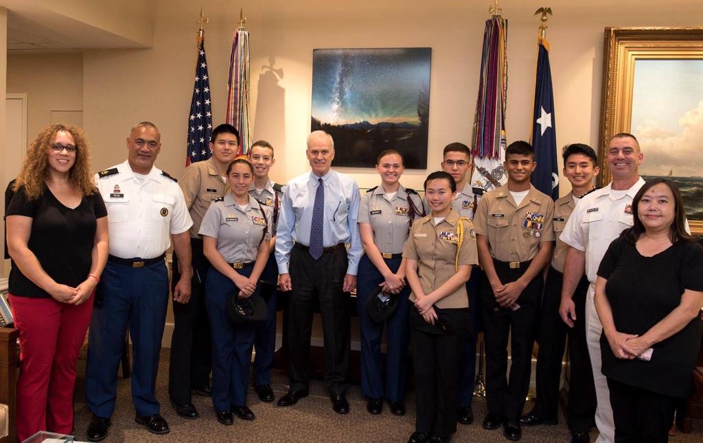 NJROTC seem like they barely slowed down over the summer with students engaged in academic competitions will into June. One of the competition teams went on some wonderful tours of Washington D.C. and the Naval Academy.