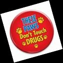 Each student will receive a bracelet to wear and support that These Paws Don t Touch Drugs!