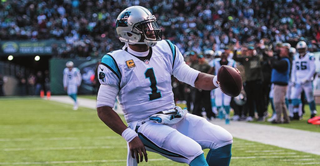 Cam Newton NEWTON IS PANTHERS ALL-TIME PASSER As he enters his eighth season, quarterback Cam Newton is the Panthers all-time record holder in passing yards (25,235), passing touchdowns (158), pass