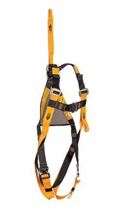 Body Harness BH01151 Basic Arrest Harness with Lanyard Lightweight and comfortable Rear attachment point Front attachment points Fully adjustable leg, shoulder and chest straps Chest strap keeps