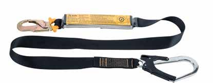 Shock Absorbing Single Leg Web Lanyard BL01122 s are manufactured situation to below 6kN. Available in various lengths and different configurations to suit all applications.