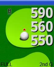 After hitting a shot, press the START button and proceed to the ball. The distance figure will lock after pressing END. The display then shows the distance of the actual shot.
