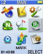 Select MARK Function icon on the MAIN page.