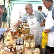 This year I was on Honey Sales where the tables were groaning with a rich variety of produce.