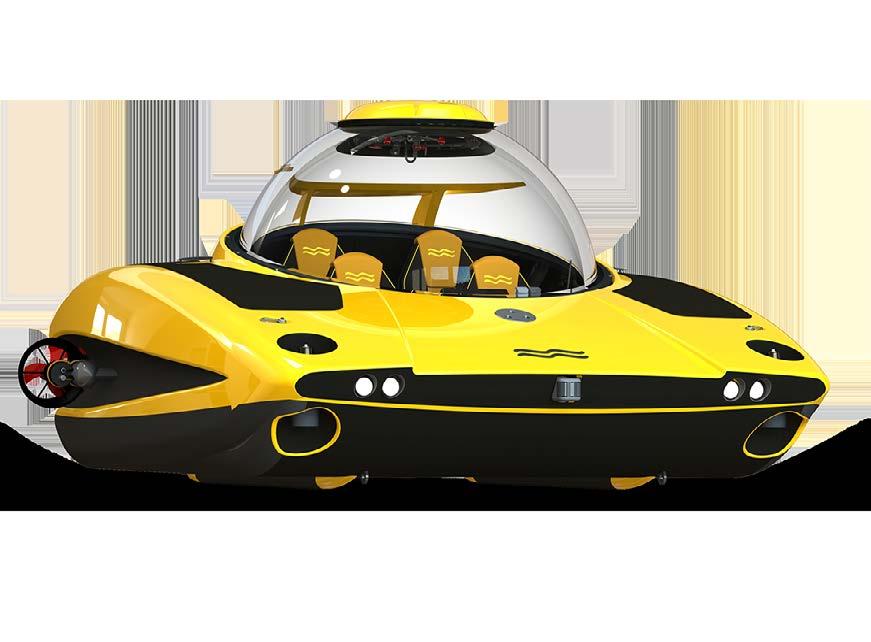HIPER SUB 4 With the HiPer Sub 4, you will have a high-performance four-person fun sub. The HiPer Sub 4 is the smallest four-person submarine in the world weighing less than 3,200 kg.