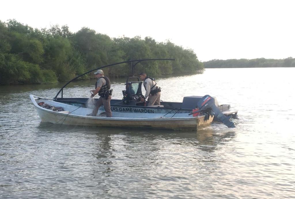 RECENT LOWER RIO GRANDE RIVER CASES On Saturday August 11th Cameron County Game Wardens Colby Hensz, Juan Rosendo, and David Stokes were patrolling the Rio Grande River near the Gulf of Mexico when