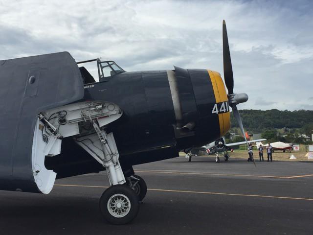 Another real crowd pleaser at the expo was the Grumman Avenger dive
