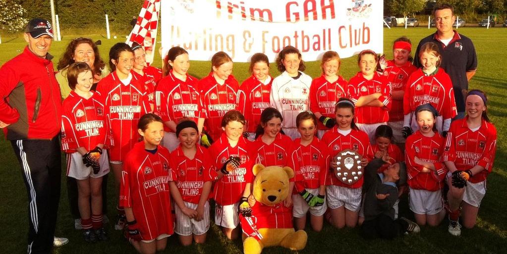 This week s photograph The Trim U12 Girls who won the U12 Football Shield last Monday Back row (Left to right): John Ferry (Manager), Tracey McSwiney (Coach), Ellen Bolger, Rachel McCormack, Isabelle