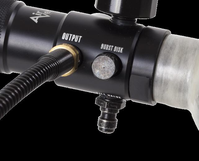 Air Venturi Ez Fill Valve has a Safety Vent Groove on the stem (As shown in below image).
