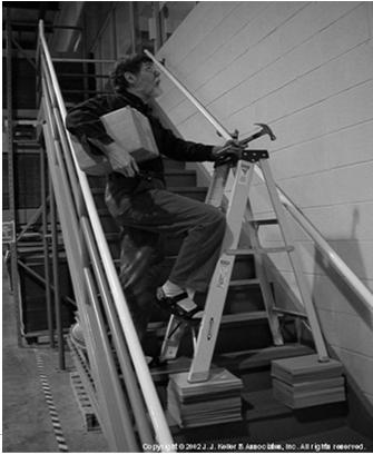 Ladders Reqt for use o Face ladder o Must use at least 1 hand o Cannot carry load that could