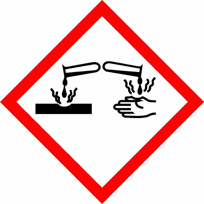 HAZARDS IDENTIFICATION GHS Classification Acute toxicity (Oral) : Category 4 Serious eye damage/eye irritation : Category 1 GHS Label element Hazard pictograms : Signal word Hazard statements