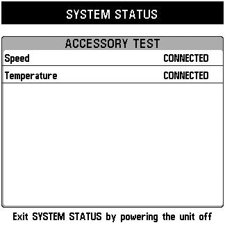 Accessory Test Accessory Test lists the accessories connected to the system.