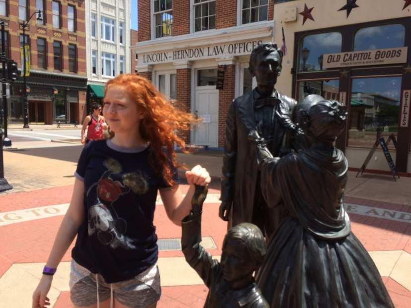 Statues of the Lincoln family are found in a city park bringing our imaginations to life. Our next destination was the Lincoln Museum. The museum was celebrating its tenth anniversary.