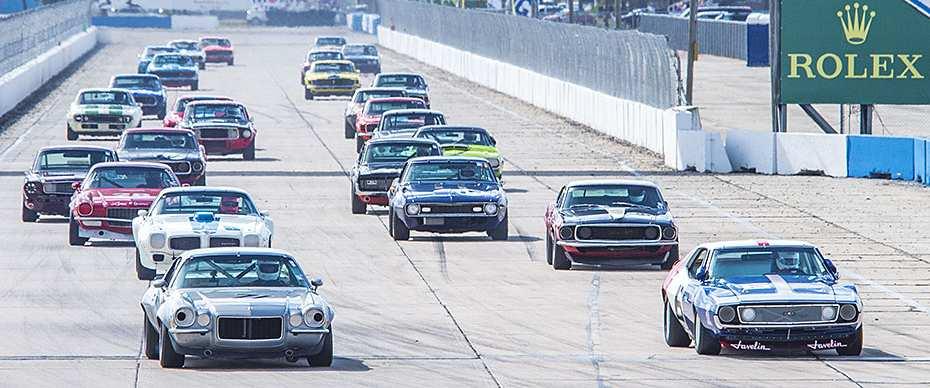 " Thirty cars participated in the Historic Trans-Am events and 72 cars in three classes participated in the Pro Trans-Am Series events.