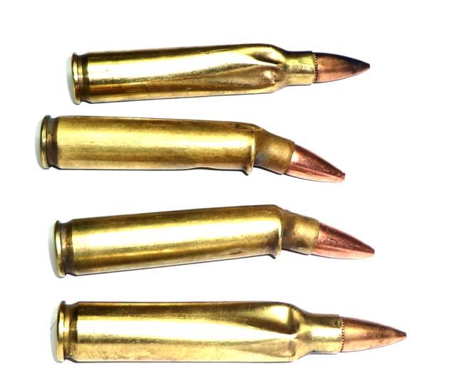 Other unfired cartridges were submitted for examination. These came from many different rifles on the line this day using the stated ammunition.