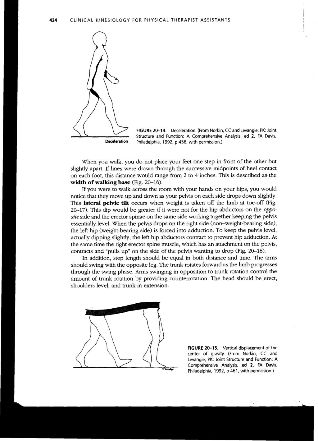 424 CLINICAL KINESIOLOGY FOR PHYSICAL THERAPIST ASSISTANTS FIGURE 20-14. Deceleration. (From Norkin, CC and Levangie, PK: Joint Structure and Function: A Comprehensive Analysis, ed 2.